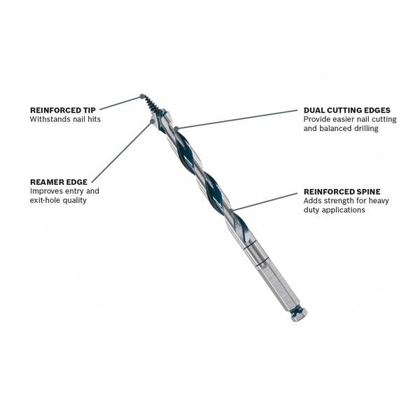 NailKiller Auger 1-1/4In x 7-1/2In