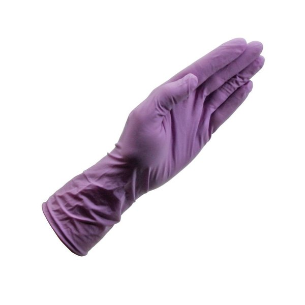 Disposable Tri-Polymer Gloves, Nitrile, Powder Free, Blue, S, 100 PK