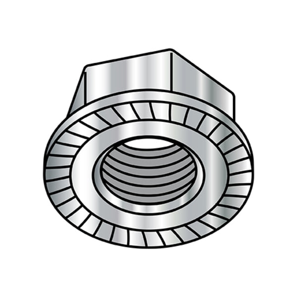 Lock Nut, #10-24, 18-8 Stainless Steel, Not Graded, 0.13 in Ht, 2000 PK