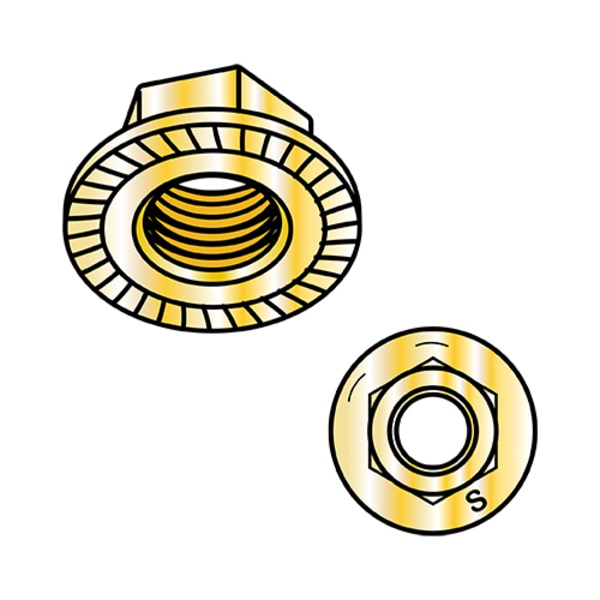 Flange Nut, 3/8