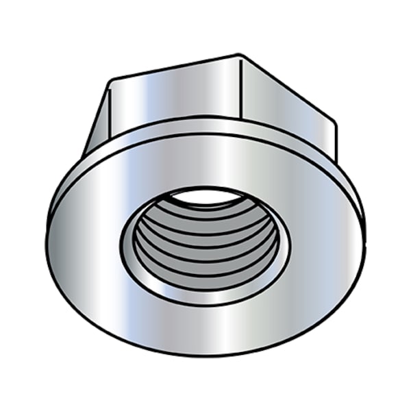 Flange Nut, 1/4
