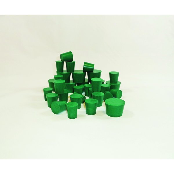 Neoprene Stoppers, Solid, #9, PK 10