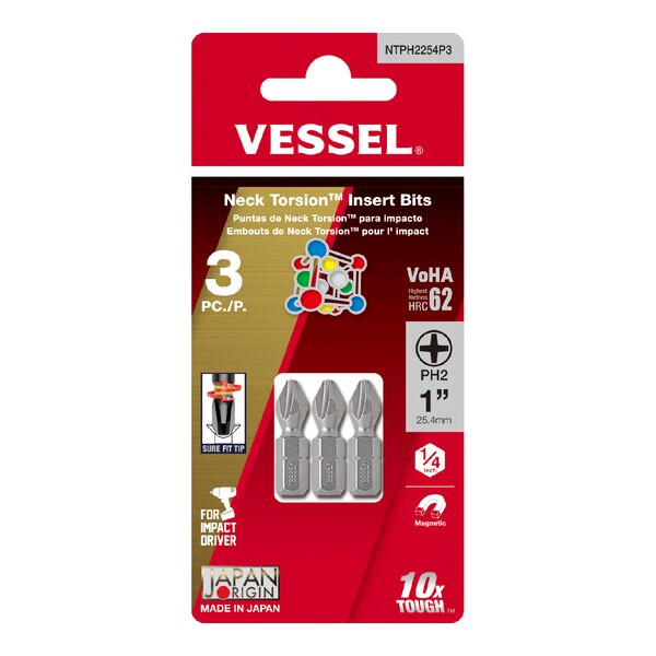 NECK TORSION Insert Bit PH2x25.4, PK3