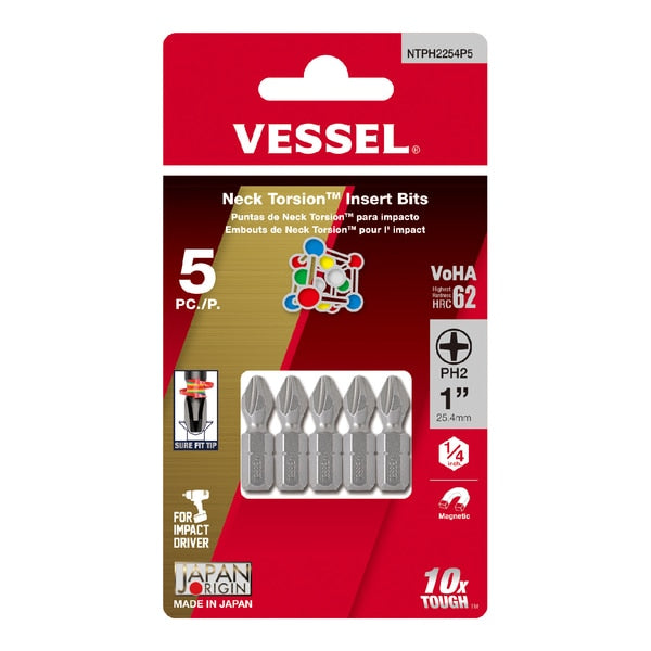 NECK TORSION Insert Bit PH2x25.4, PK5