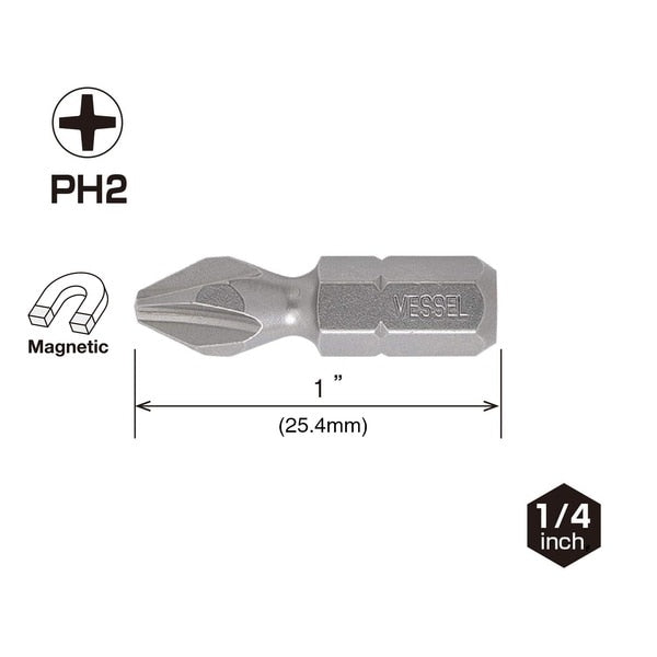NECK TORSION Insert Bit PH2x25.4, PK5