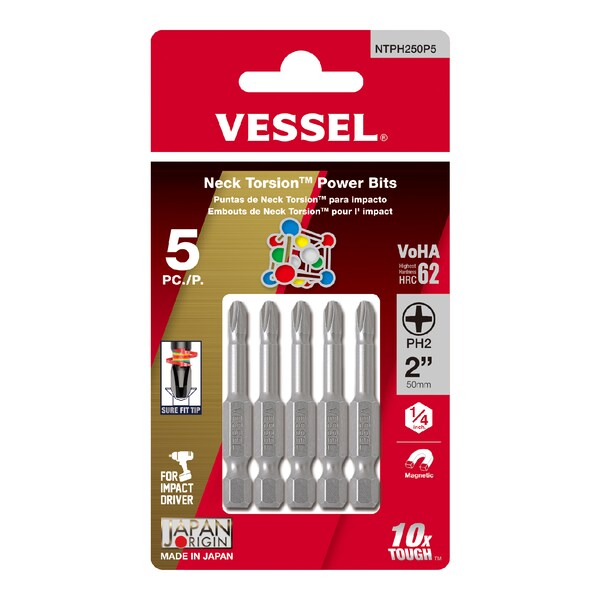 NECK TORSION Power Bit PH2x50, PK5