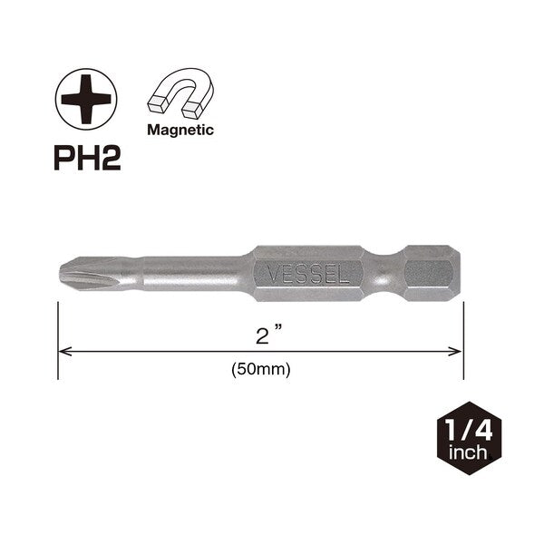 NECK TORSION Power Bit PH2x50, PK5