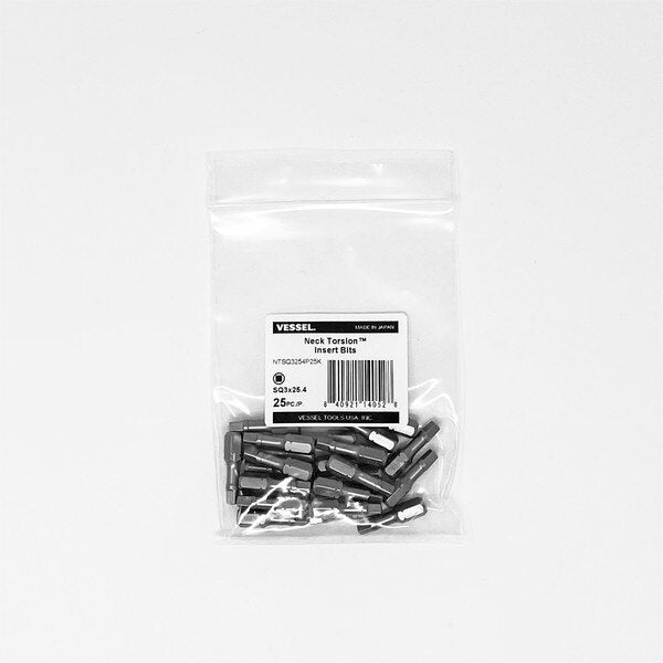 NECK TORSION Insert Bit SQ3x25.4, PK25