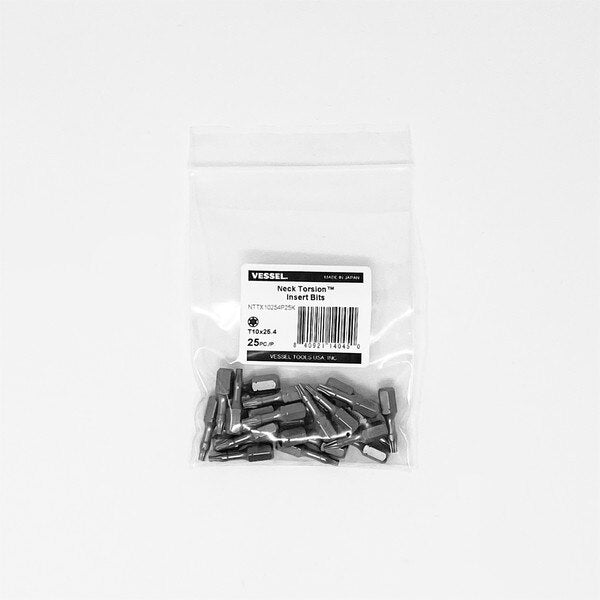 NECK TORSION Insert Bit T10x25.4, PK25