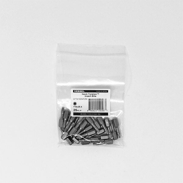 NECK TORSION Insert Bit T15x25.4, PK25