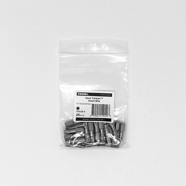NECK TORSION Insert Bit T30x25.4, PK25