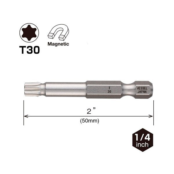 NECK TORSION Power Bit T30x50 W/ M, PK10