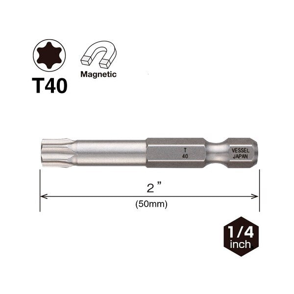 NECK TORSION Power Bit T40x50 W/ M, PK10