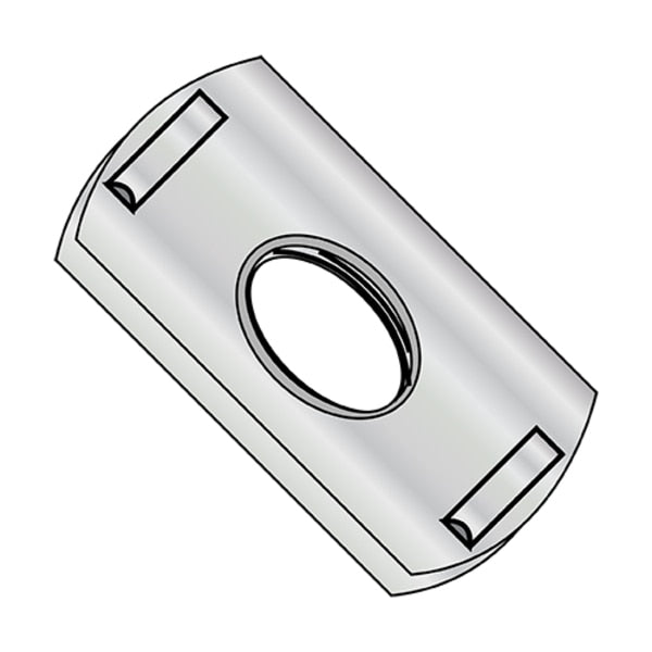 Tab Weld Nut, M6-1.00, Steel, 1000 PK