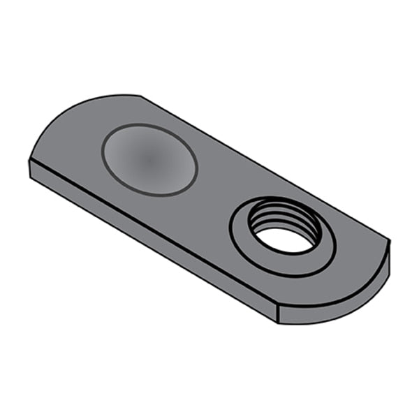 Tab Weld Nut, 1/4