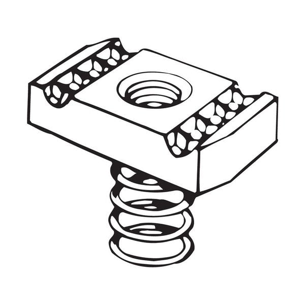 Nut, Mini, Regular Spring, No. 10/24