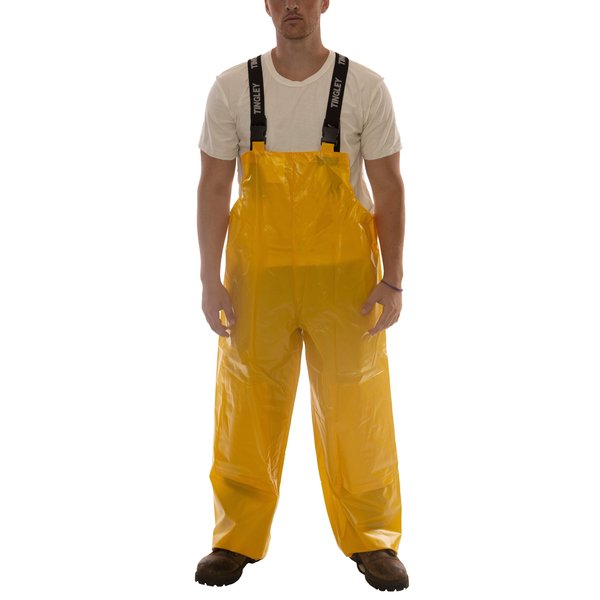 Rain Bib Overall, S, Yellow, Unisex