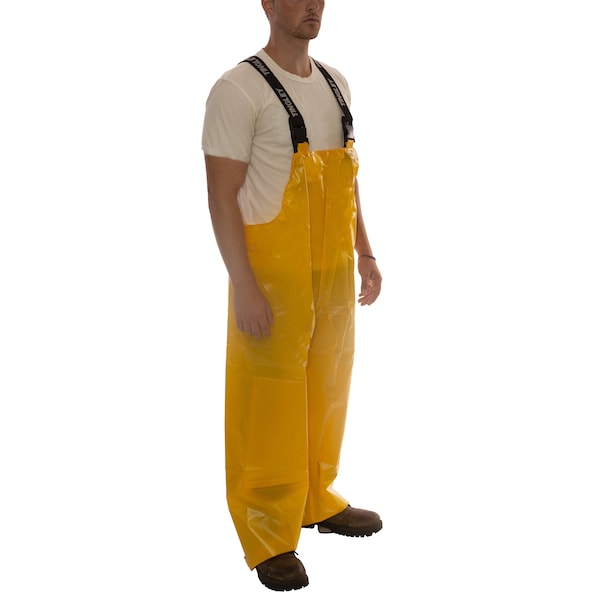 Rain Bib Overall, M, Yellow, Unisex
