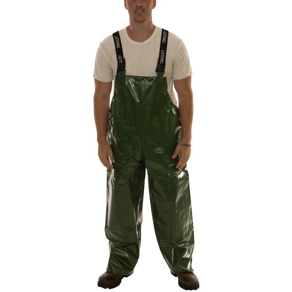 Rain Bib Overall, 2XL, Green, Unisex