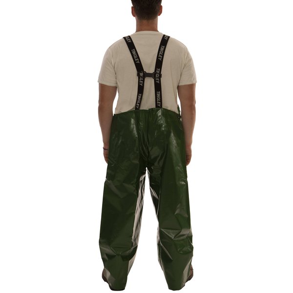 Rain Bib Overall, 2XL, Green, Unisex