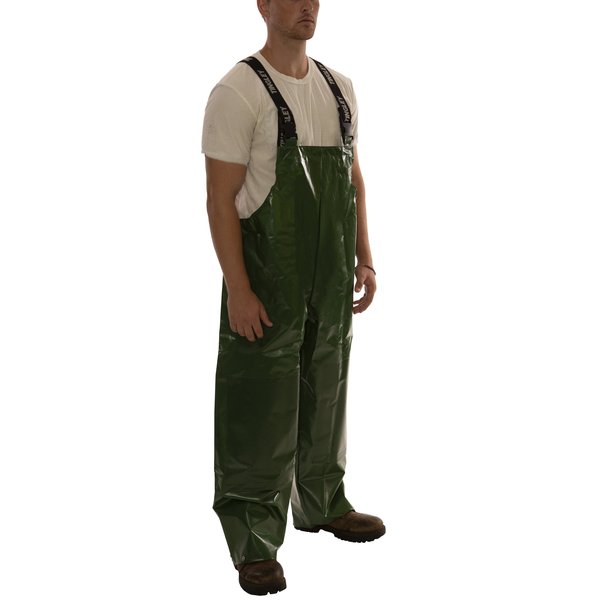 Rain Bib Overall, 2XL, Green, Unisex