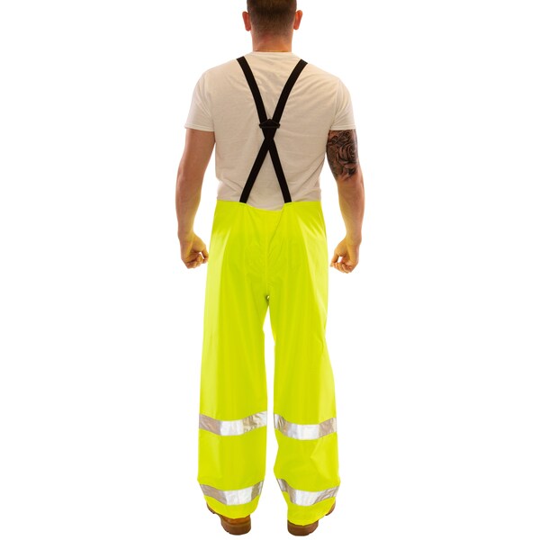Vision Rain, Bib, Overall, Class, E, Ylw/Green, 4XL
