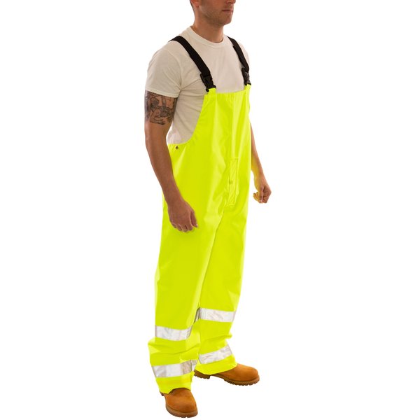 Icon Rain, Bib, Overall, Class, E, Ylw/Green, 2XL