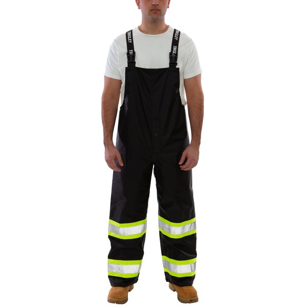 TwoTone Blk Overalls Type O Waterprf, 3X