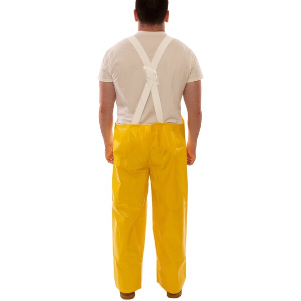 Non-Woven Poly Bib Overall, Yellow, 2XL
