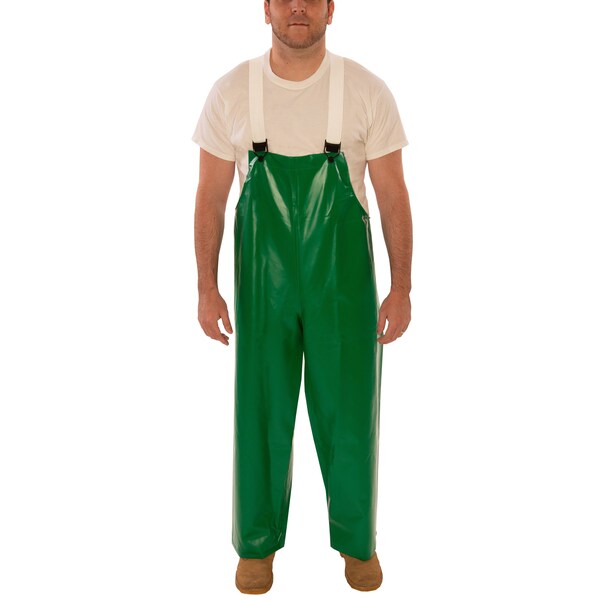 Safeyflex Flame Resistant Rain Overall, Green, XL