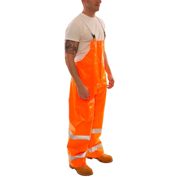 ComfortBrite Flame Resistant Rain Overall, Orange, M