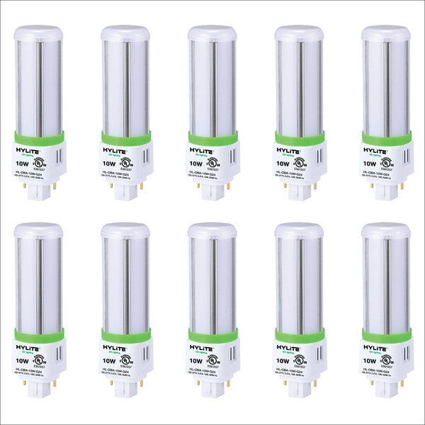LED Omni Repl Lamp for 18W/26W/32W CFL, 10W, 750 Lumens, 5000K, G24