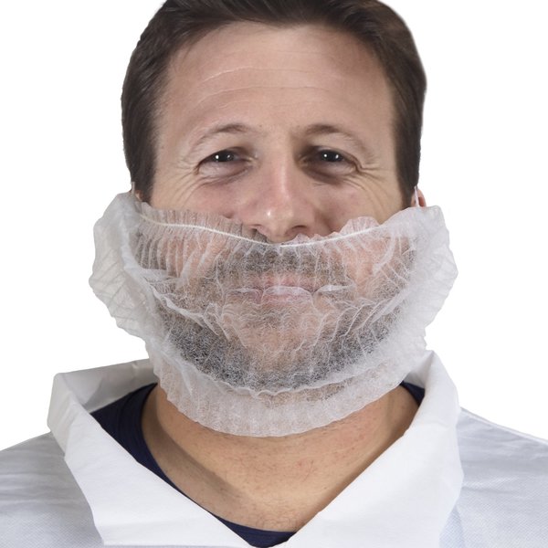 Beard Cover, White, PK2000