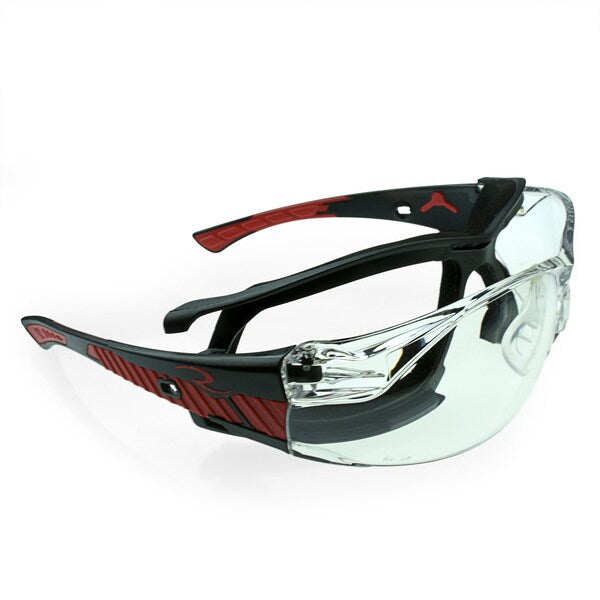 Safety Glasses, Wraparound Clear IQ Polycarbonate Lens, Anti-Fog, Scratch-Resistant