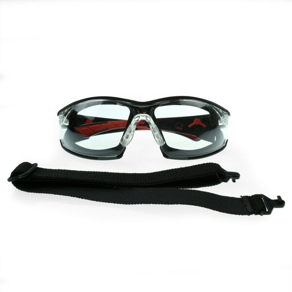 Safety Glasses, Wraparound Clear IQ Polycarbonate Lens, Anti-Fog, Scratch-Resistant