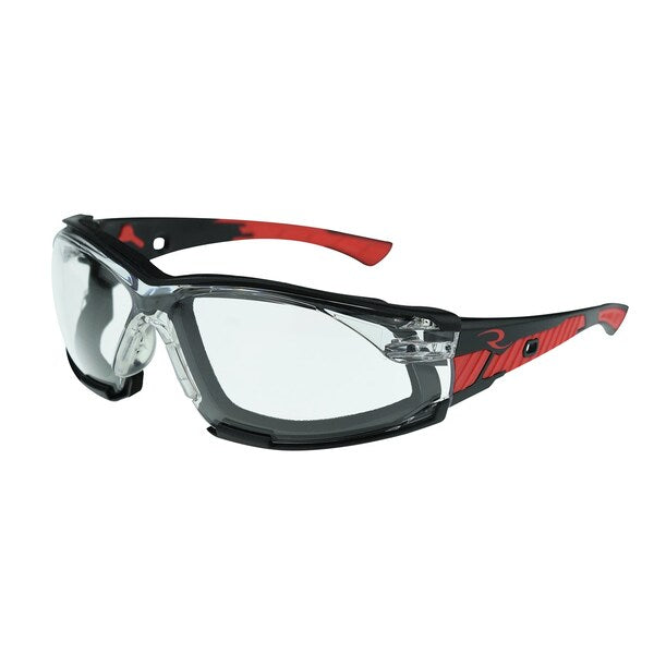 Safety Glasses, Wraparound Clear IQ Polycarbonate Lens, Anti-Fog, Scratch-Resistant