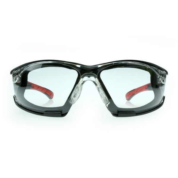 Safety Glasses, Wraparound Clear IQ Polycarbonate Lens, Anti-Fog, Scratch-Resistant