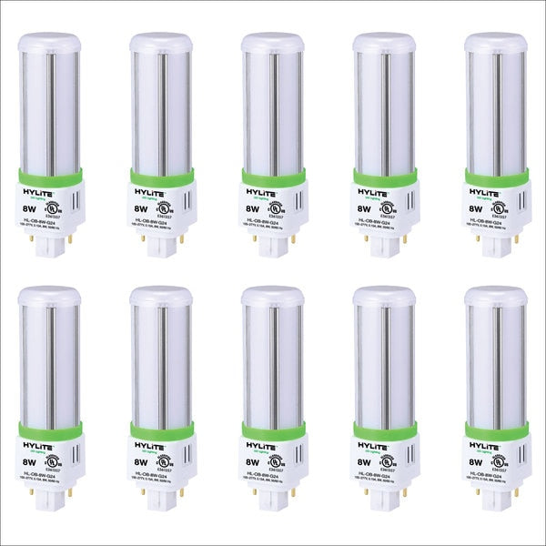 LED Omni Repl Lamp for 18W/26W CFL, 8W, 898 Lumens, 3500K, G24