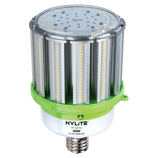 LED Omni-Cob Repl Lamp for 400W HID, 100W, 14000 Lumens, 5000K, E39