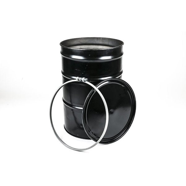 55 Gal Reconditioned Open Head Drum, Steel