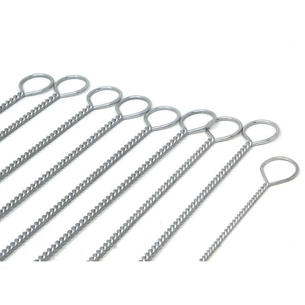 OLK- 9 Piece Nylon Twisted Wire Oil Line/Gallery Tube Brush Kit With Ring Handles