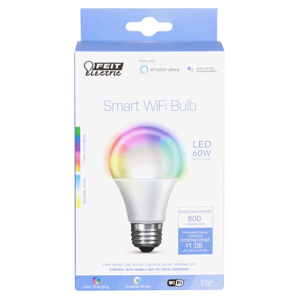 Light bulb, LED, A19, Google/Alexa, PK12