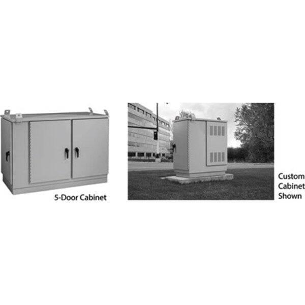 OPAL Pad-Mount DSL Cabinet, 48.50x73.54x30.00, Lt Gray, Aluminum