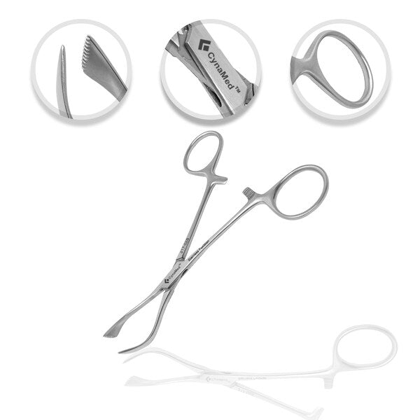 O.R. Grade Lorna Towel Clamp, 5.25