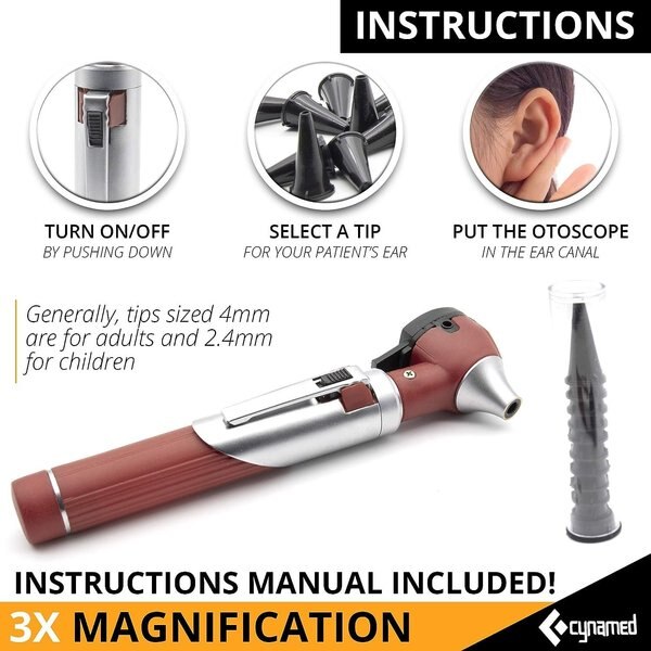 Compact Mini Otoscope - Ear Infection De
