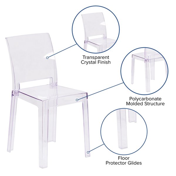 Ghost Chair, 19-1/2