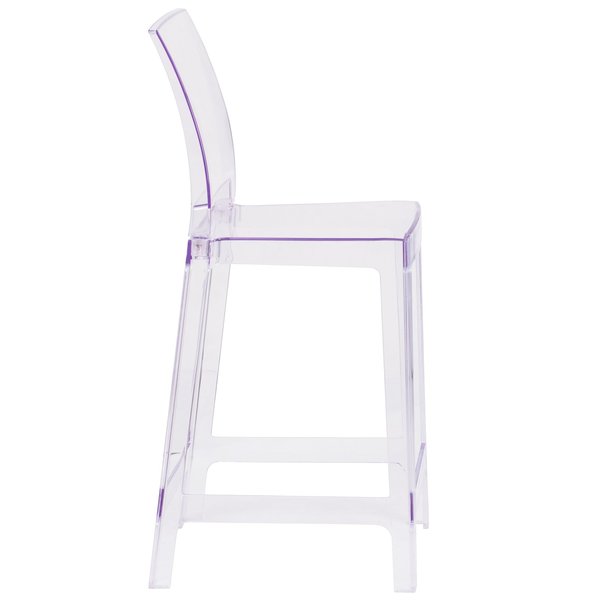 Square Back Ghost Stool