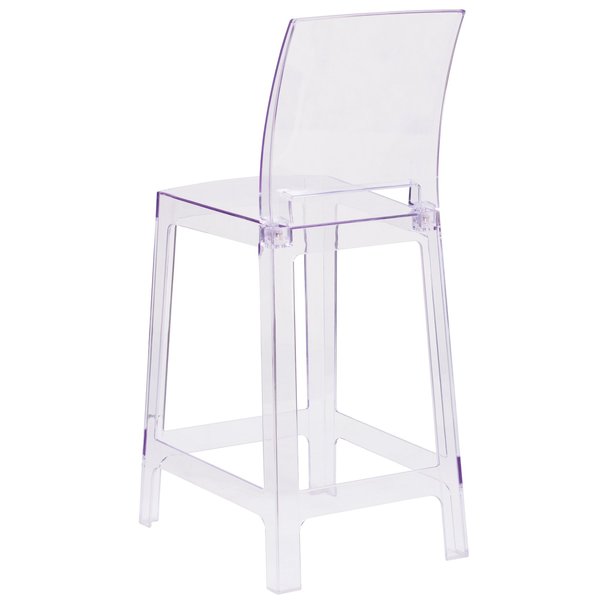 Square Back Ghost Stool