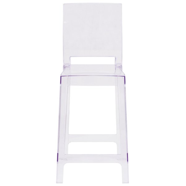 Square Back Ghost Stool