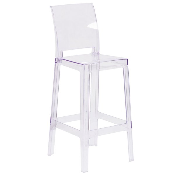 Ghost Barstool, Square Back